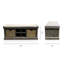 Gorge Canvas Upholstered Storage Shoe Bench with Natural Baskets