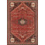 Tapis oriental à motif végétal à teinture végétale 8 x 11