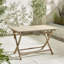 Table pliante d'extérieur en bois massif Ronja avec 4 chaises de salle à manger Ava