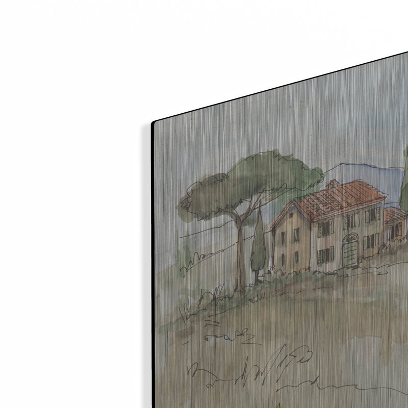 «Tuscan Elegance IV» par Anne Tavoletti, art mural en métal, H 24 po x l 36 po