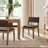 Calder Vegan Leather Dining Side Chair In Espresso-1648949271