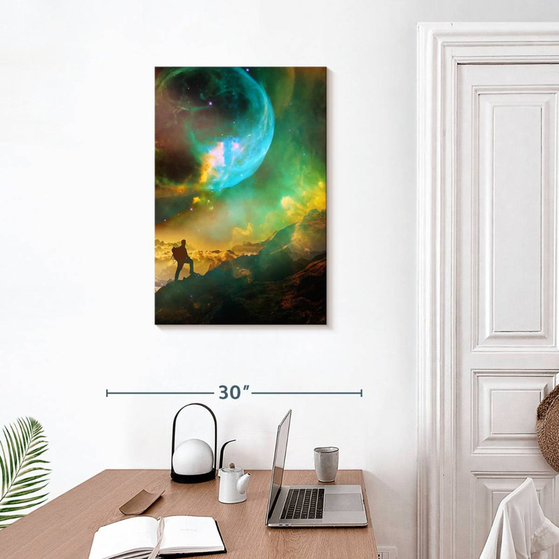 Senne Vibrant Space Hiker, 30" H x 20" W