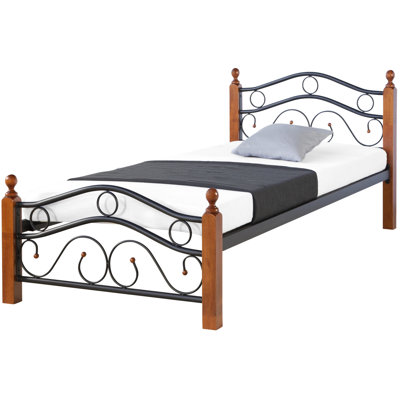 Metal 90 x 200cm Slatted Frame