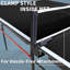 Ensemble de table de ping-pong pliable et portable 8 pi noir-121198727