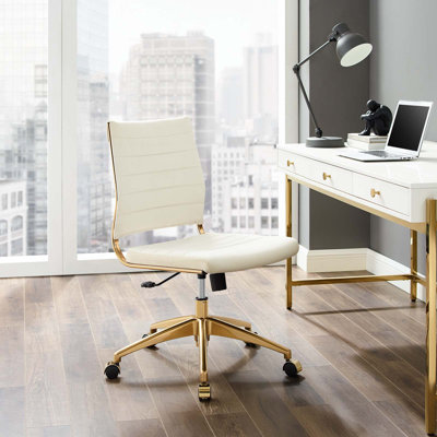 Chaise de bureau en velours Jive