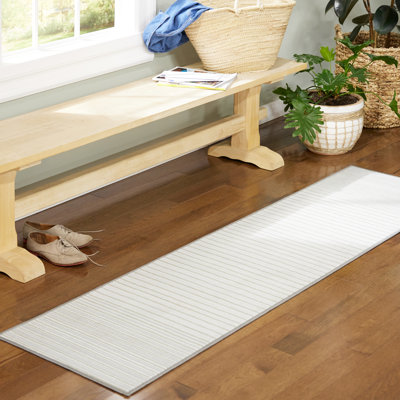 Tapis à revers antidérapant Town / Country Basics Everwash argent / gris