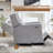 27.5'' Wide Fabric Zero Clearance Recliner Power Recliner With USB Port, Modern Reclining Chair