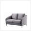 Ensemble de salon canapé en tissu de velours gris Sofia-604513383