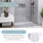 60 In. W X 75 In. H Reversible Sliding Semi-Frameless Shower Door In Chrome Finish