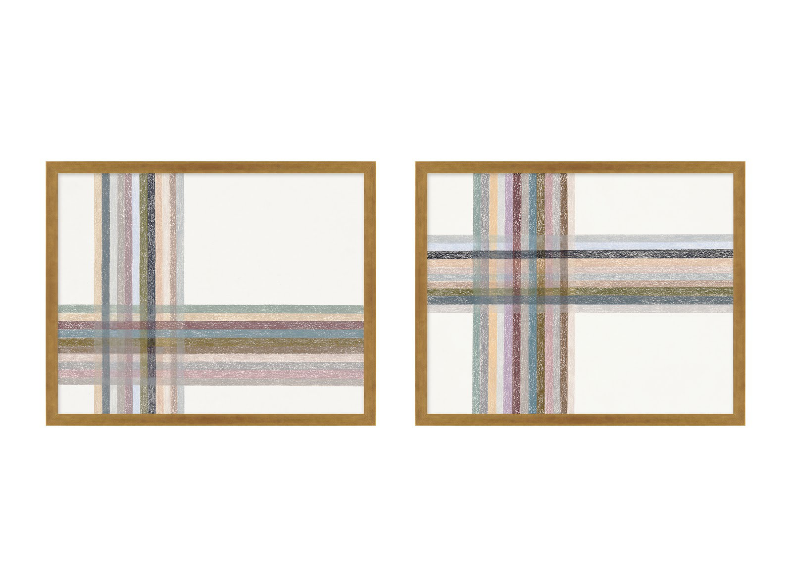 Lagos "Intersections Horizontal" Print, 25" W x 20" H, Gold Framed