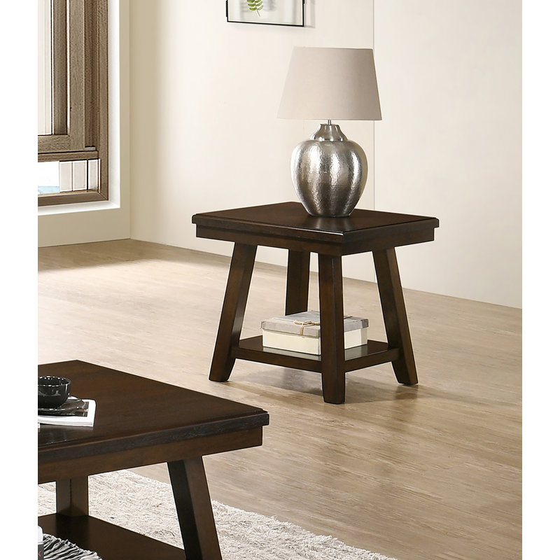 Rectangular End Table In Dark Espresso