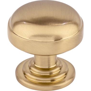 Forge Hardware Studio Eloise Unlacquered Brass 1 1/4 Round Knob with  Backplate