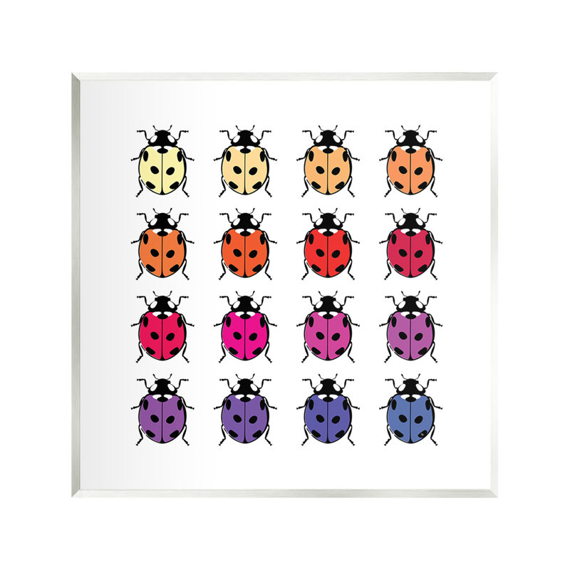 "Rainbow Ladybugs", art mural par Martina Pavlova