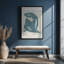 Matisse's Nude II in Midnight Blue, reproduction encadrée-184588487-184588542