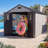 Spacious 8x16 Ft Sheds, Resin Steel Modern Storage for Backyard Home-137329455