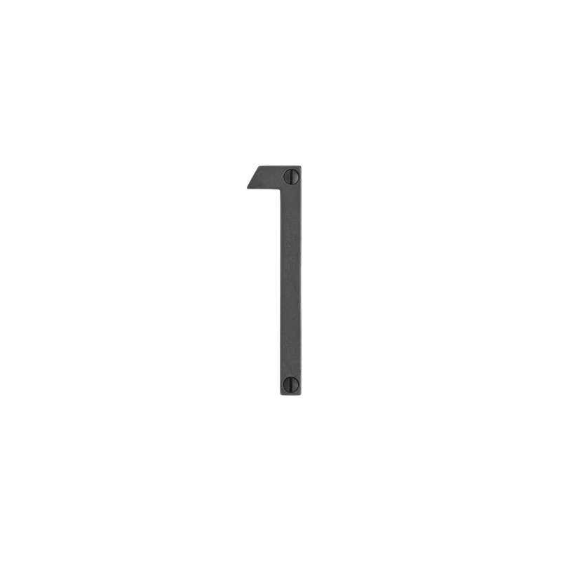 4" House Number, Silicon Bronze Brushed, 6, 2.75" H x 1.63" W x 0.25" D