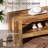59" Wooden Entryway Bench With Storage Shelf-642435695