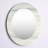Watercolor Colorfields I - Printed Modern Mirror - Oval or Round Wall Mirror-589076444