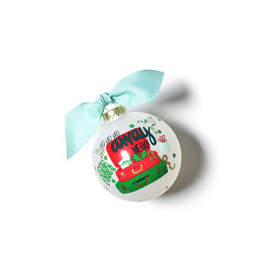 3.93'' Handmade Glass Ball Ornament