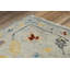 Tapis floral gris / beige en laine noué à la main Floral-1515826492