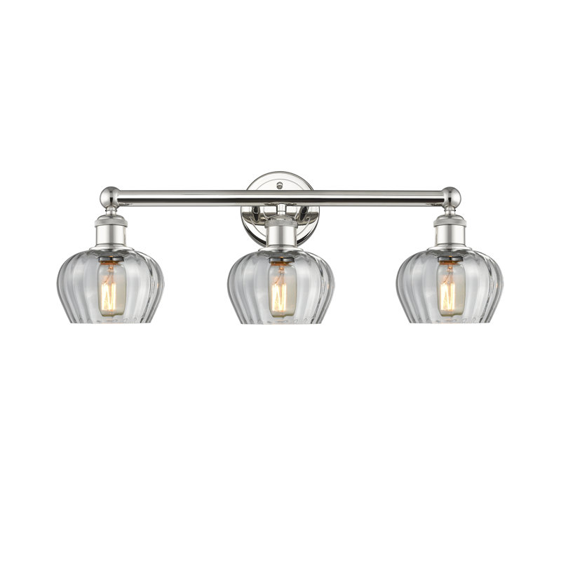 Noille 3 - Light Dimmable Vanity Light, Clear, Polished Nickel