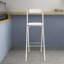 Tabouret de bar portatif pliant avec dossier haut (1 pièce, 29,53 pouces)-1723731085-1756589535