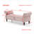 Aijia 63" Velvet Multifunctional Storage Bench Rectangular Sofa Stool Buttons Tufted Nailhead Trimmed Ottoman Solid Wood Legs with 1 Pillow-997847962
