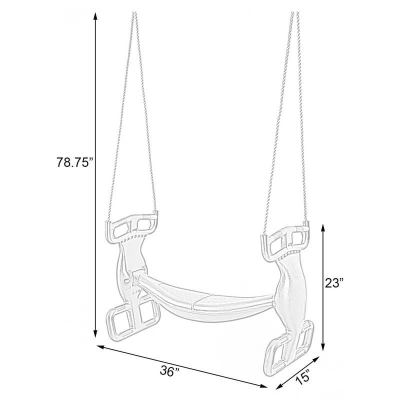 Green Plastic Dual Glider Swing with Handlebar and Footrest