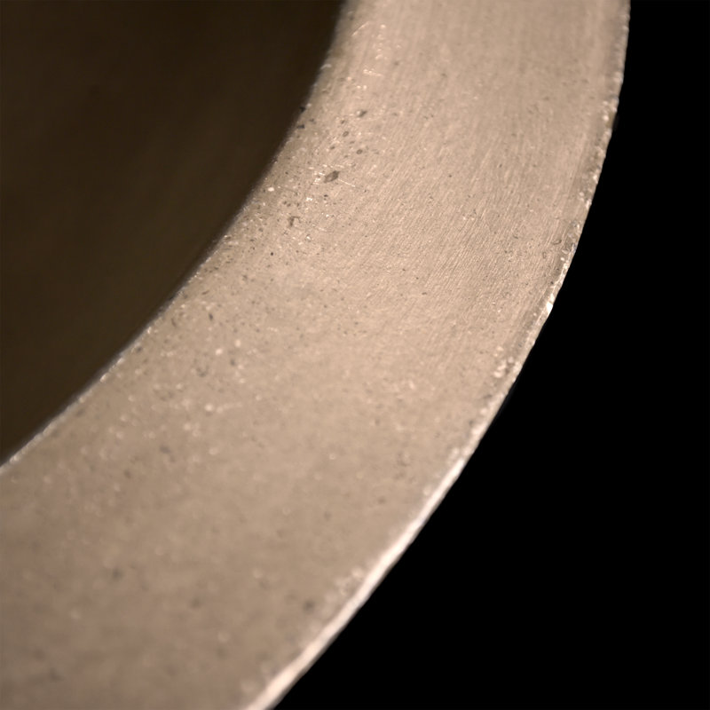 Morro Concrete Handmade Circular Vessel Bathroom Sink, Earth