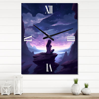 Jakera - Landscape Mountains Wall Clock Oversized