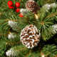 The Holiday Aisle® 36 in. Frosted Berry Teardrop with LED Lights