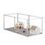 Enclos pour animaux 6 panneaux en métal