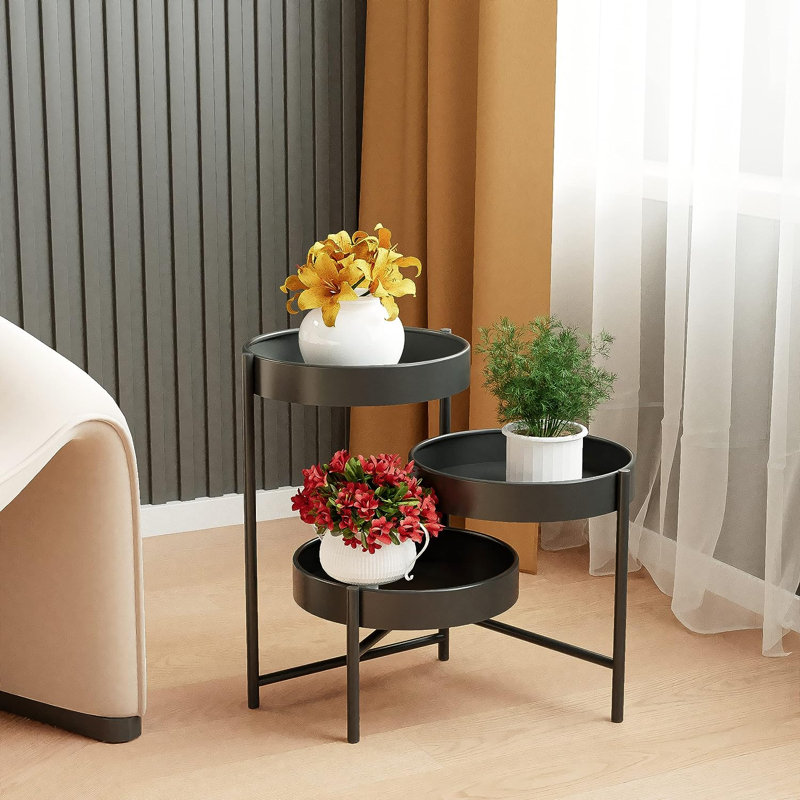 Metal Plant Stand, Black