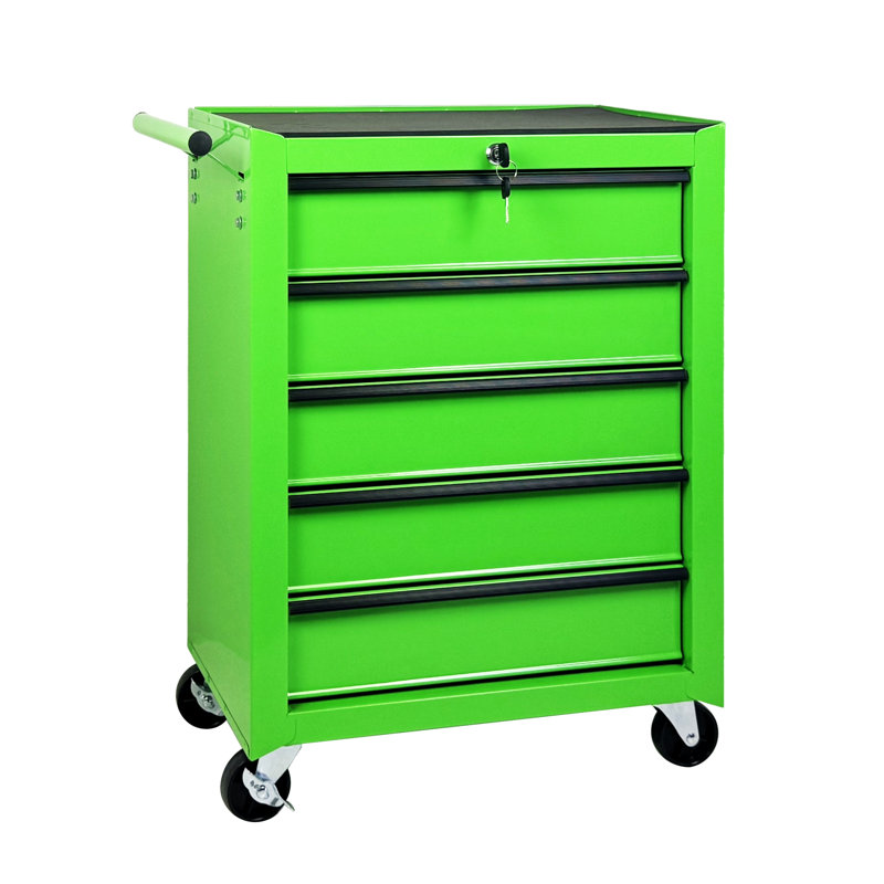 Rolling Metal Tool Chest, Green