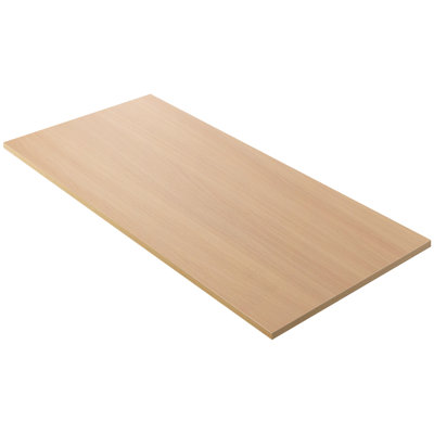 Kaboon Universal Tabletop, Solid One-Piece Melamine Table Top, Home and Office Countertop