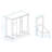 Two-Compartment Tilt-Out Laundry Sorter Cabinet