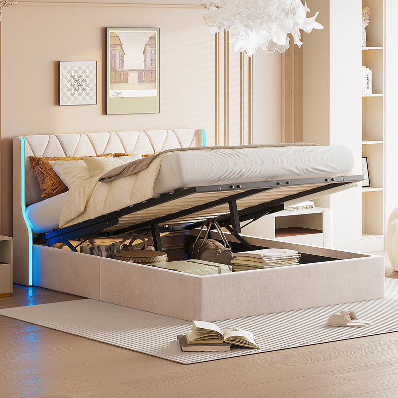 Ottoman Storage Bed, European Kingsize (160 x 200 cm)