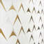Regis 8x12 Polished Marble and Brass Inlay Mosaic Tile