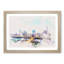 Austin Texas Skyline Watercolour 1 Piece Single Picture Frame Wall Art on MDF-56740800-56740802
