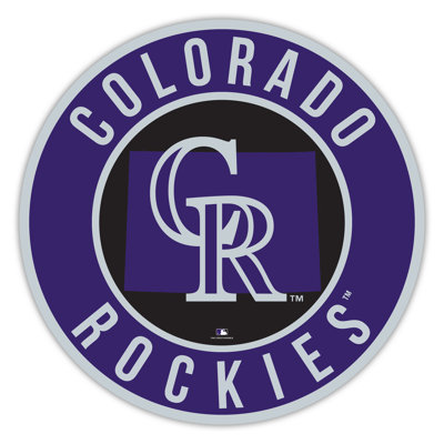 Colorado Rockies Bright Line - 16" Circle With State