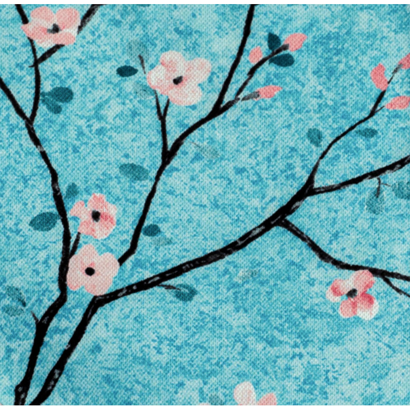 Everleigh Floral Square Cushion Cover, Blue