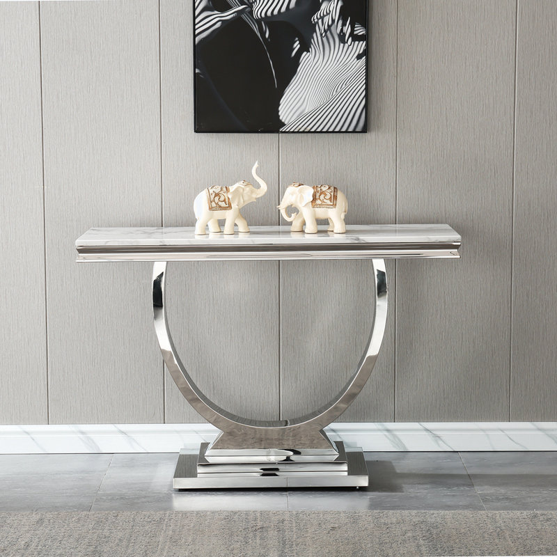 Console Bernson, Blanc, Argent