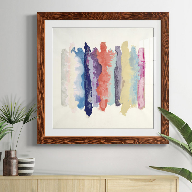 «Flowing Energy I» - peinture encadrée, H 35,5 po x l 35,5 po x P 1,5 po, Papier érable