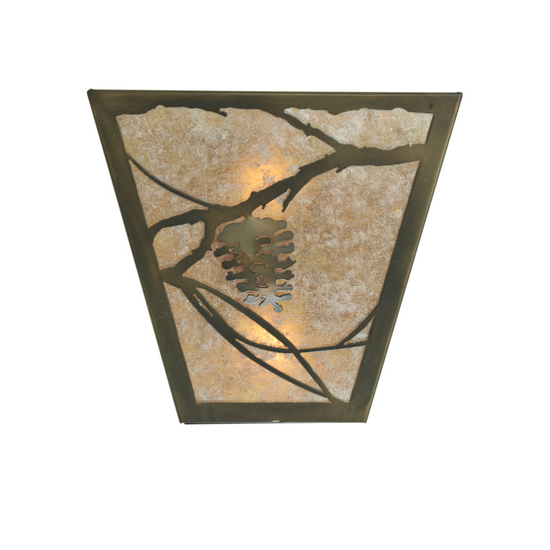 2 - Light Flush Mounted Sconce, Antique Copper