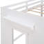 Lit mezzanine avec armoire et tablette
