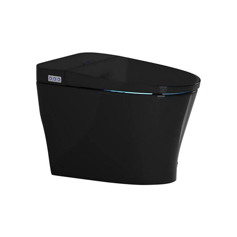 Toilette intelligente 12 po avec couvercle à ouverture automatique, veilleuse et température réglable 12 po Siphonic Smart