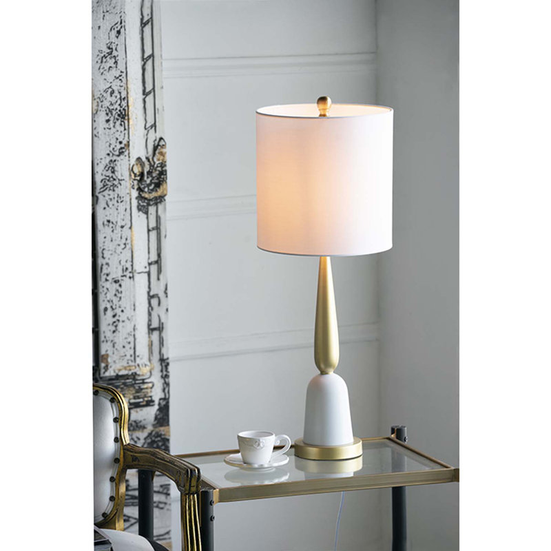 Lampe de table dorée 30,2 po