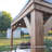 Backyard Discovery Arcadia 14' x 12' Cedar Wood Outdoor Patio Gazebo with Hardtop Galvanized Steel Slope Roof and PowerPort