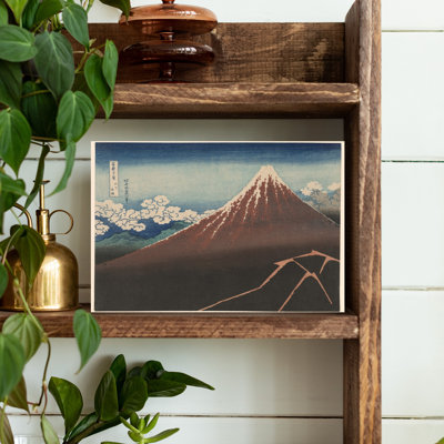 Denetria Contemporary Art Abstract Contemporary Landscape Mountain Wall Art - Wrapped Canvas Print