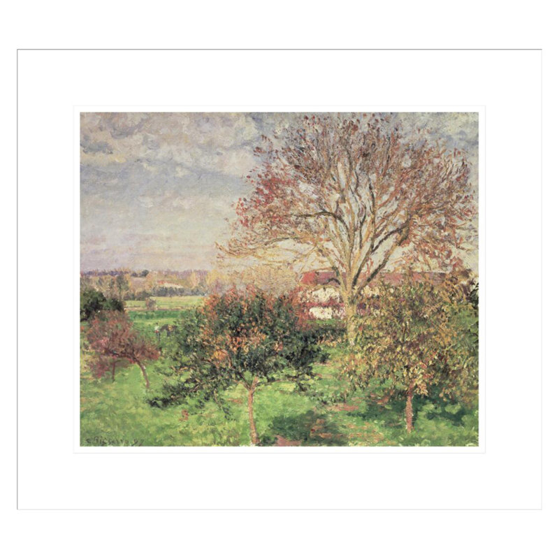 «Autumn matin at Eragny» par Camille Pissarro, impression giclée sur cadre, H 17,75 po x l 20,06 po